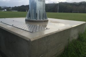 William Fraser Memorial Park Sports Field Lighting Tower Foundations